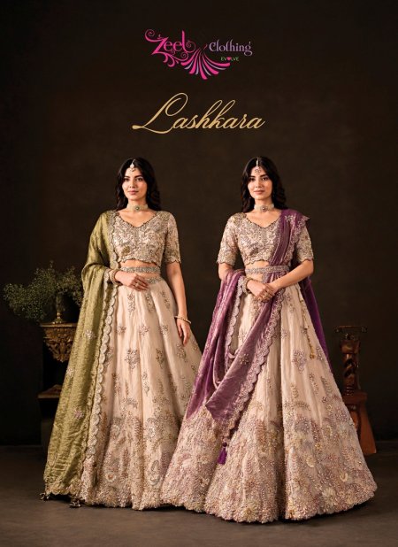 Lashkara by Zeel Fendy Silk With Sequence Work Lehenga Choli